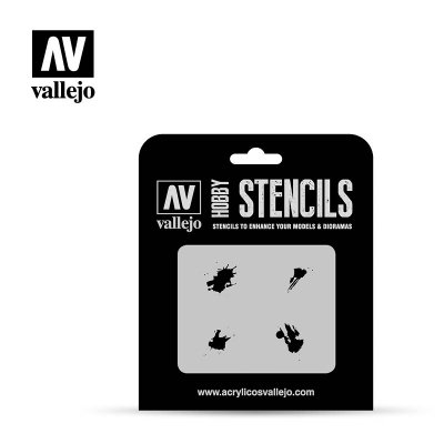 Zoom bild av Vallejo Hobby Stencils Petrol Spills