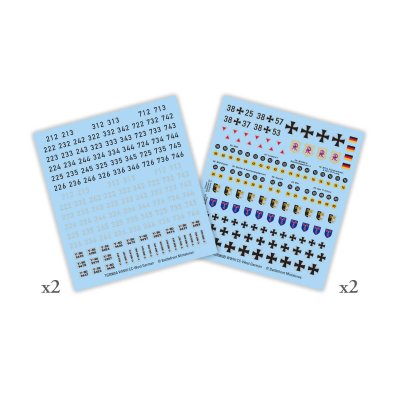 Zoom bild av West German Decals (Checkpoint Charlie) 15mm World War III: Team Yankee Battlefront