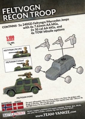 Zoom bild av TNOBX03 Feltvogn Recon Troop 15mm Battlefront