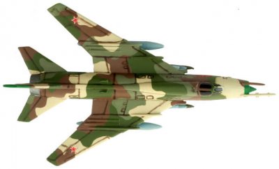 Zoom bild av Su-17 Fitter Fighter-bomber Flight