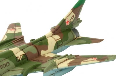 Zoom bild av Su-17 Fitter Fighter-bomber Flight