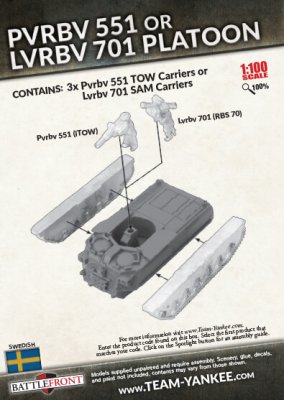 Zoom bild av TSWBX05 Pvrbv 551 or Lvrbv 701 Platoon 15mm Battlefront