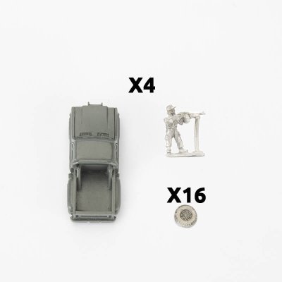 Zoom bild av TUS713 Pickup Truck Contents World War III: Team Yankee 15mm
