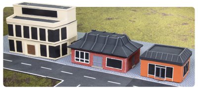 Zoom bild av TY-BB01 Modern Terrain Bundle 1: Food & Shops 15mm Battlefront