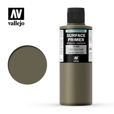 Vallejo Surface Primer 74608 USA Olive Drab
