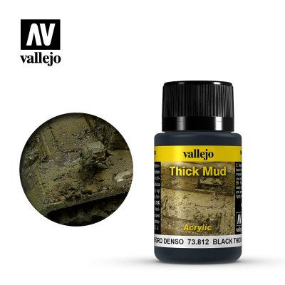 Vallejo Weathering Effects 73812 Black Mud