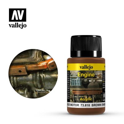 Vallejo Weathering Effects 73818 Brown Engine Soot