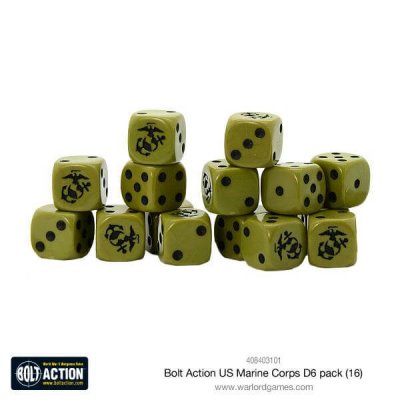Warlord Games Bolt Action US Marine Corps D6 Dice