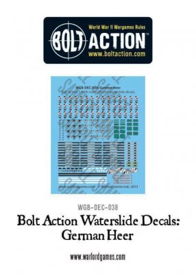 Warlord Games Bolt Action German Heer Decals