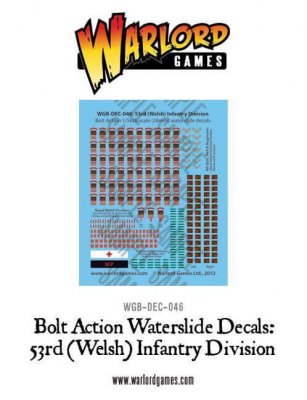 Warlord Games Bolt Action 53rd (Welsh) Infantry Division Decal Sheet