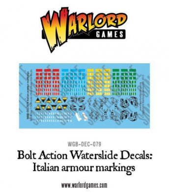 Warlord Games Bolt Action Italian Armour Decal Sheet