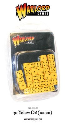 Zoom bild av WG-D6-31 Spot dice 10mm - Yellow Warlord