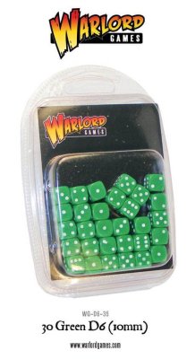 Zoom bild av WG-D6-35 Spot dice 10mm - Green Warlord