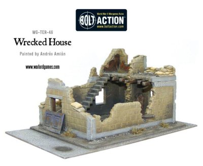Zoom bild av Wrecked House 28mm Bolt Action