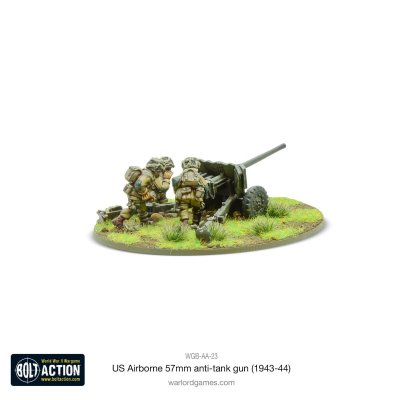 Zoom bild av US Airborne 57mm anti-tank gun 28mm Bolt Action