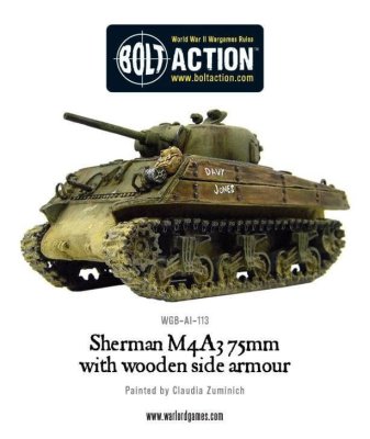 Zoom bild av Sherman M4A3 (75mm) with wooden armour