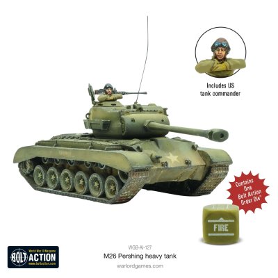 WGB-AI-127 M26 Pershing heavy tank 28mm Bolt Action Warlord Games