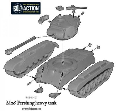 M26 Pershing heavy tank Bolt Action Warlord Games