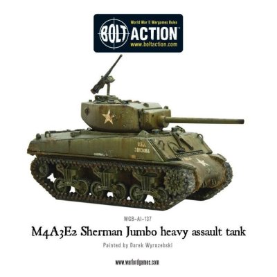 WGB-AI-137 M4A3E2 Sherman Jumbo heavy assault tank 28mm Bolt Action Warlord Games