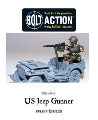 Zoom bild av WGB-AI-21 US Jeep Gunner 28mm Bolt Action Warlord Games