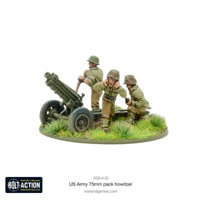 Zoom bild av WGB-AI-33 US Army 75mm pack howitzer 28mm Bolt Action Warlord Games