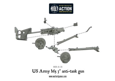 Zoom bild av M5 3 anti-tank gun Warlord