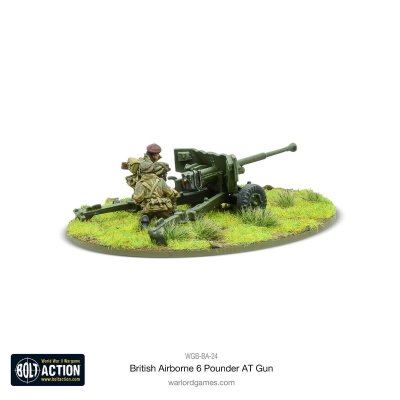 Zoom bild av British Airborne Six Pounder AT Gun 28mm Bolt Action