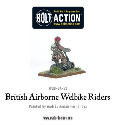 Zoom bild av British Airborne Welbike Riders 28mm