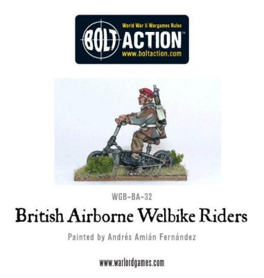 Zoom bild av British Airborne Welbike Riders 28mm Bolt Action Warlord Games