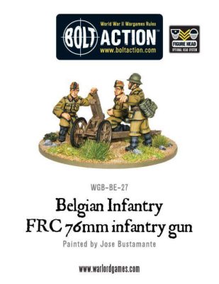 Zoom bild av WGB-BE-27 Belgian FRC 76mm infantry gun 28mm Bolt Action