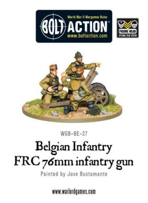 Zoom bild av Belgian FRC 76mm infantry gun 28mm Warlord Games