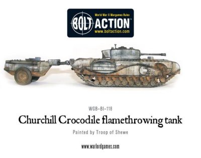 Zoom bild av WGB-BI-118 Churchill Crocodile Flamethrowing Tank 28mm Bolt Action Warlord Games