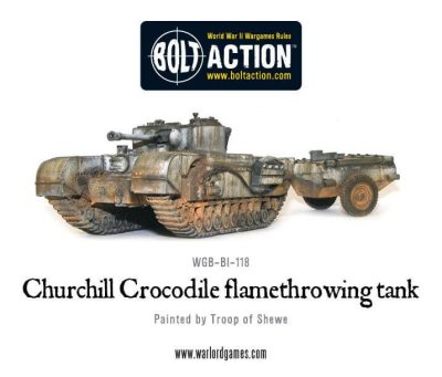 Zoom bild av Churchill Crocodile Flamethrowing Tank 28mm