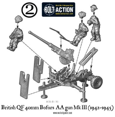 Zoom bild av 40mm Bofors AA gun Mk III Warlord
