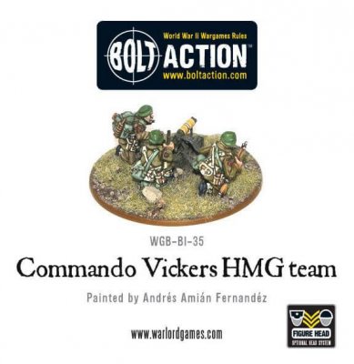 Zoom bild av British Commando Vickers MMG Team