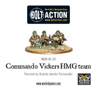 British Commando Vickers MMG Team 28mm Bolt Action Warlord Games