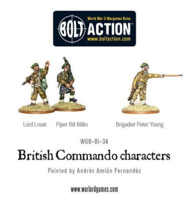 British Commando Characters 28mm Bolt Action Warlord Games