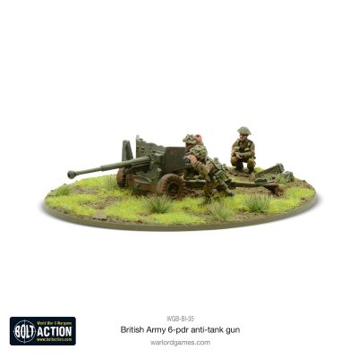 Zoom bild av British Army Six Pounder AT Gun 28mm Bolt Action