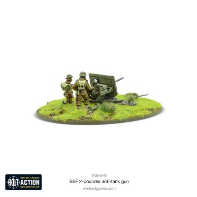 Zoom bild av BEF 2 pounder anti-tank gun 28mm Warlord Games