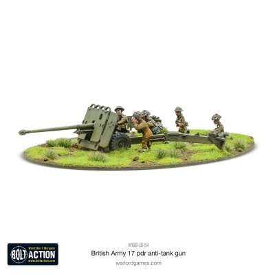 Zoom bild av WGB-BI-54 British Army 17 pdr anti-tank gun 28mm Bolt Action Warlord Games