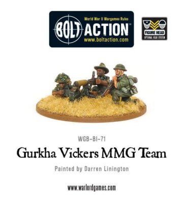 Zoom bild av WGB-BI-71 Gurkha Vickers MMG team 28mm Warlord Games