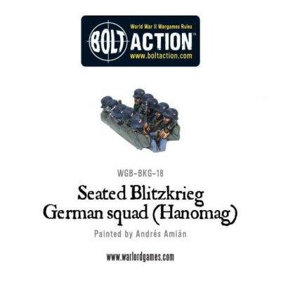 WGB-BKG-18 Seated Blitzkrieg German Squad (Hanomag) 28mm Bolt Action Warlord Games