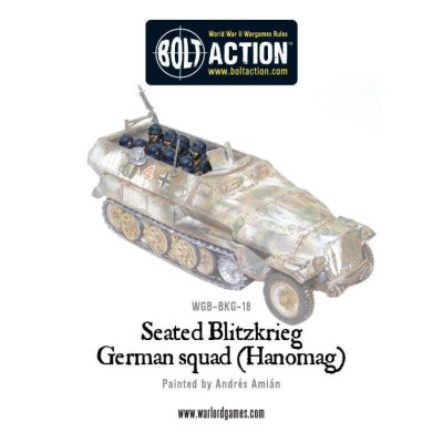 Seated German Squad (Hanomag) 28mm