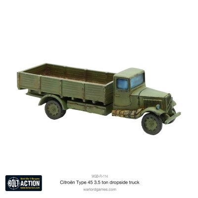 Zoom bild av WGB-FI-114 Citroën Type 45 3.5 Ton Civilian Dropside Truck Truck 28mm Bolt Action