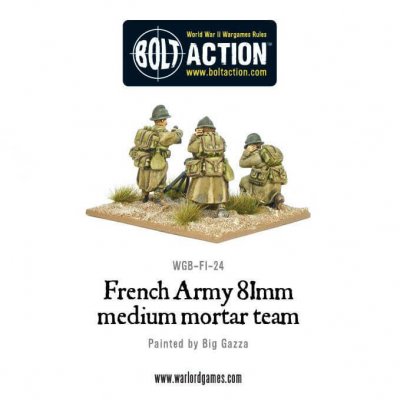 Zoom bild av French Army 81mm medium mortar team