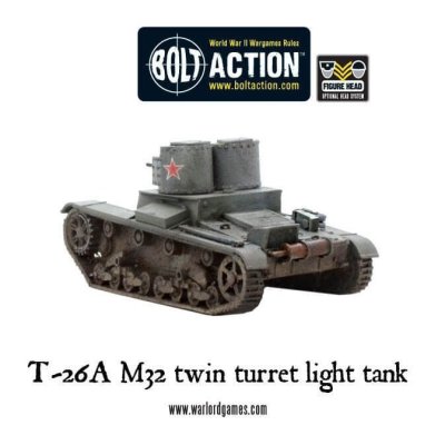 T-26A M32 twin turret light tank 28mm Bolt Action