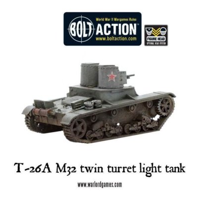 T-26A M32 twin turret light tank 28mm