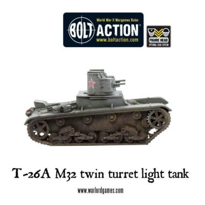 T-26A M32 twin turret light tank 28mm Warlord Games