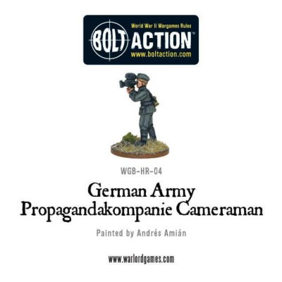 Zoom bild av WGB-HR-04 German Army Propagandakompanie Cameraman 28mm Bolt Action Warlord Games