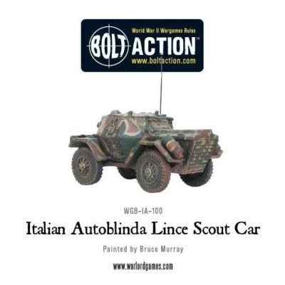 Zoom bild av WGB-IA-100 Italian Autoblinda Lince Scout Car 28mm Bolt Action Warlord Games